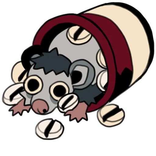 Стикер love_is_stored_in_the_possum