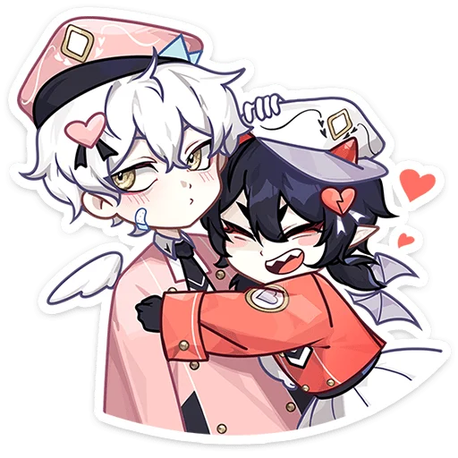 Стикер Почтальоны Любви Ивэлтин и Юшио