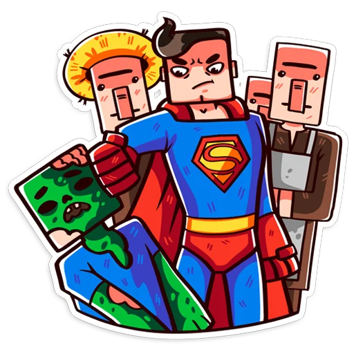 Стикер ПростоГерои Простокрафта