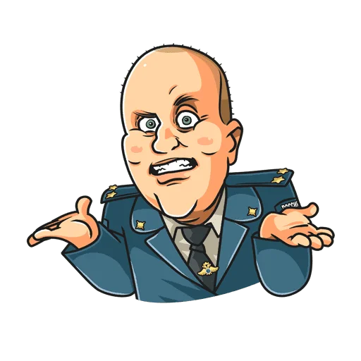 Стикер Полицейский с Рублевки Без Текста