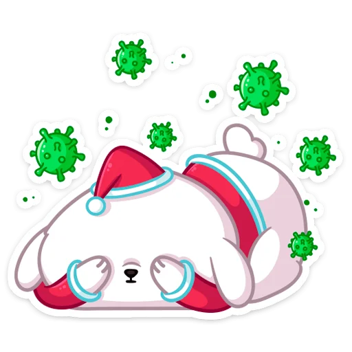 Стикер Новогодний Пудинг