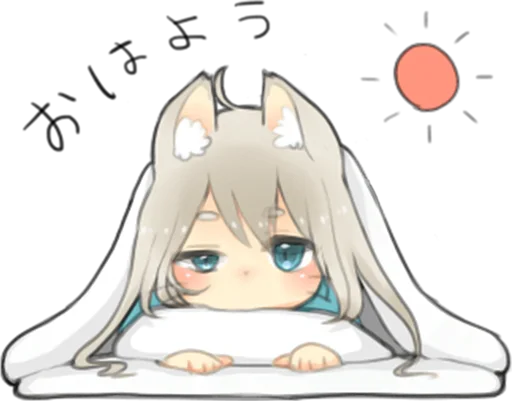 Стикер Nekomimikko's yuruhuwa