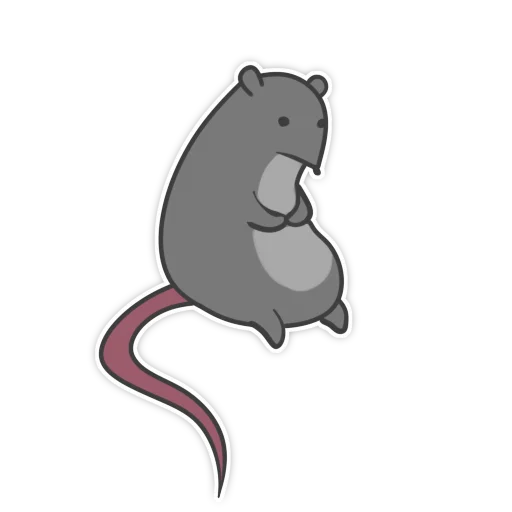 Стикер Пацюк від