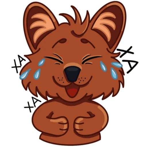 Стикер Красный волк Валерий