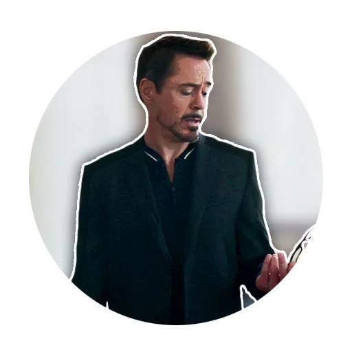 Стикер Роберт Дауни - Железный Человек