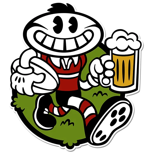 Стикер Rugby-jumble