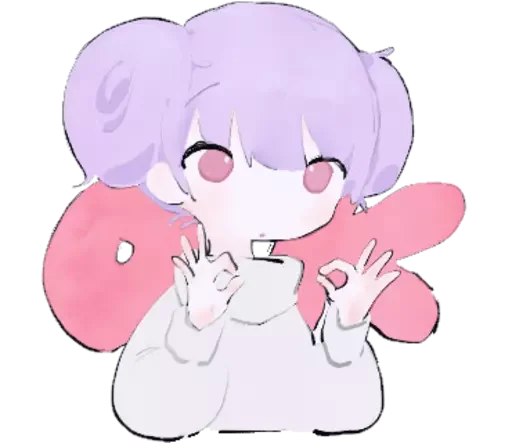 Стикер cute chibi