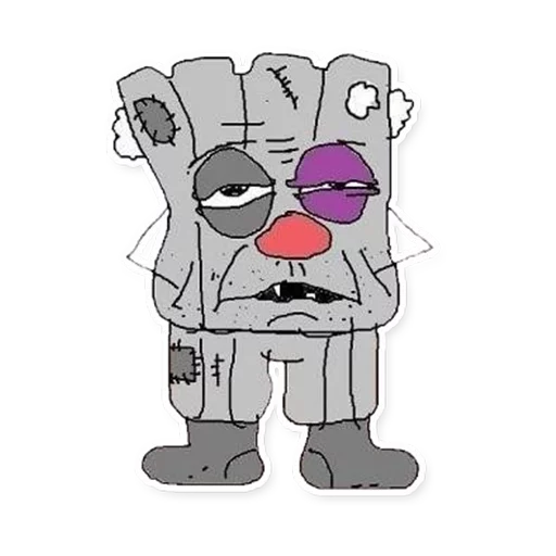 Стикер Квадратный Ватник