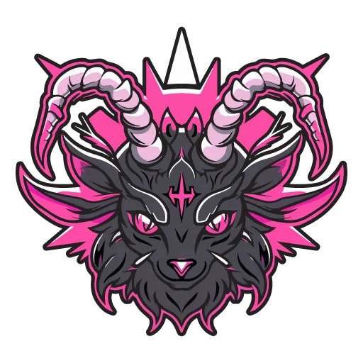 Стикер satanic goats