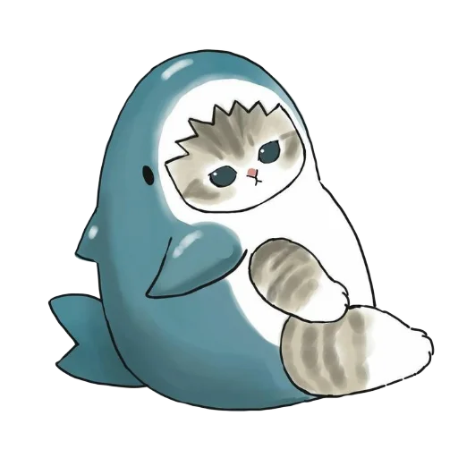 Стикер Shark cats