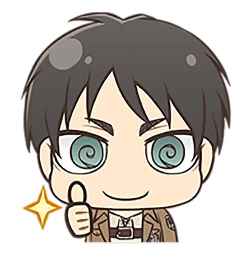 Стикер shingeki no kyojin chibi