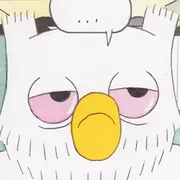 Стикер Сова алкоголик