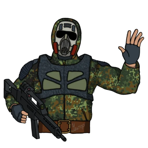 Стикер Свободовец (сталкер - S.T.A.L.K.E.R.)