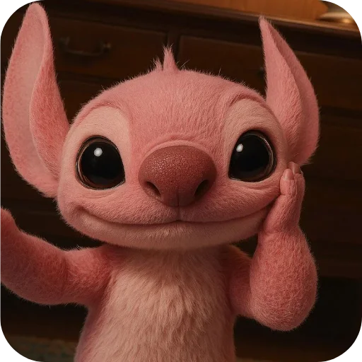 Стикер Стич и Ангела