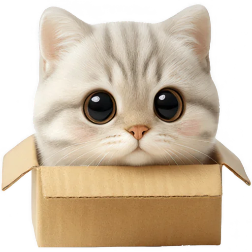 Стикер Супер милый кот