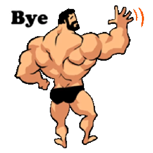 Стикер Super Muscle Man
