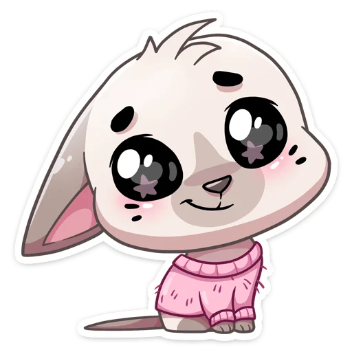 Стикер Бисквит в свитере