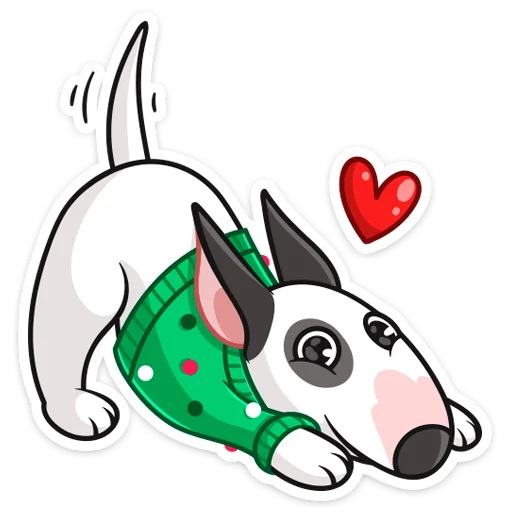 Стикер Новогодний Такер