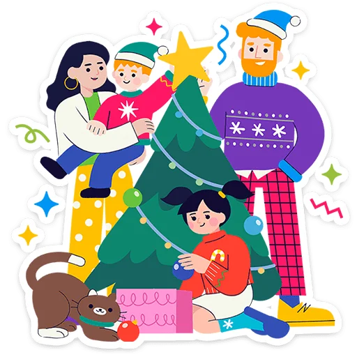 Стикер Семейка Оливьевых