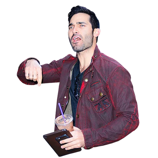 Стикер Tyler Hoechlin WTF