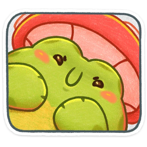 Стикер Жабчик Мухоморов