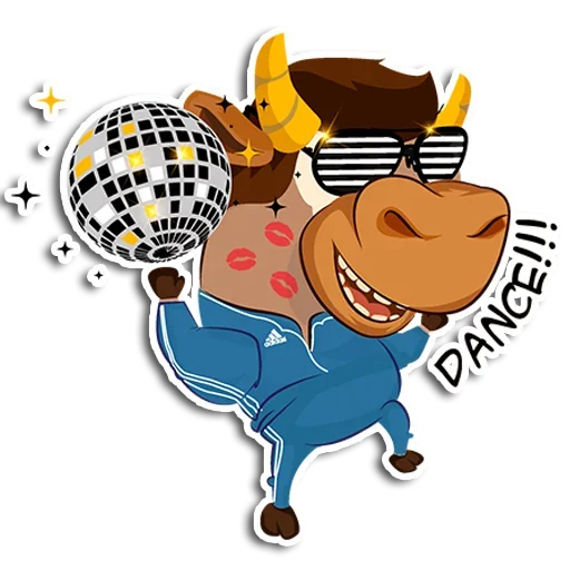 Стикер Bull-riding