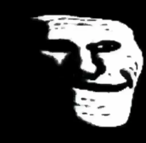 Стикер Troll Face