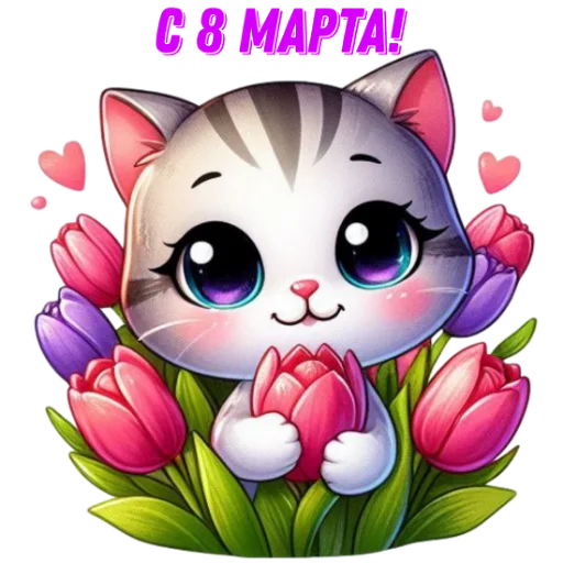 Стикер 8 марта