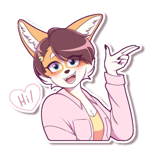 Стикер Vanilla Corgi