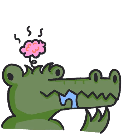 Стикер Кроко 2 Без Текста