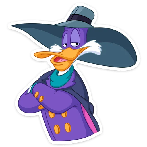 Стикер Черный Плащ