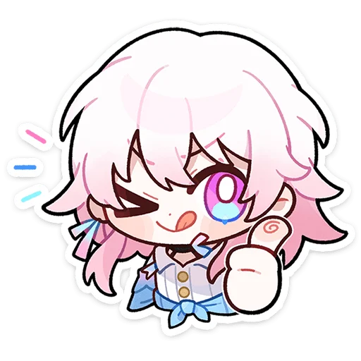 Стикер Март 7 и ее друзья