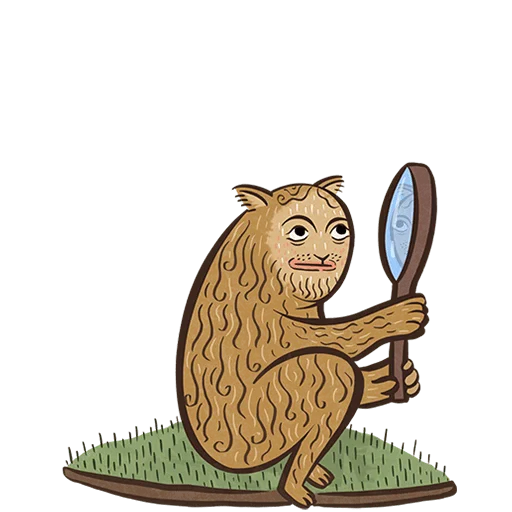 Стикер Средневековые коты Без Текста