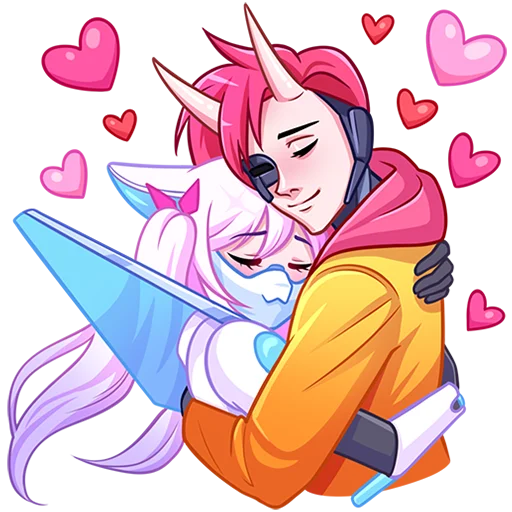 Стикер Сонна и Рюдзи Без Текста