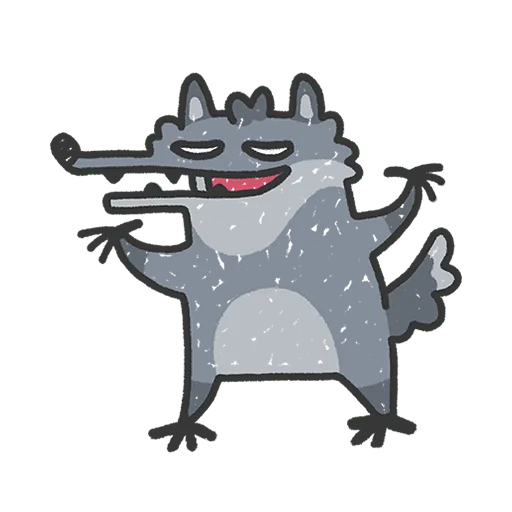 Стикер Волчара Без Текста