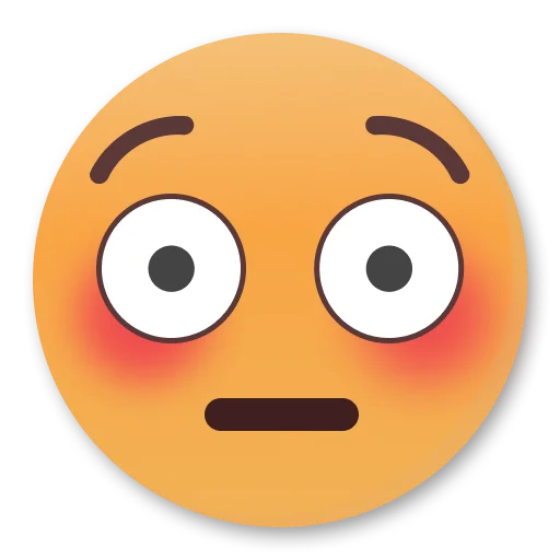 Стикер Weird Flushed Emojis 😳