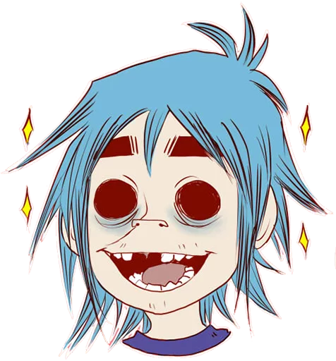 Стикер Whimsicalcannibal X Gorillaz