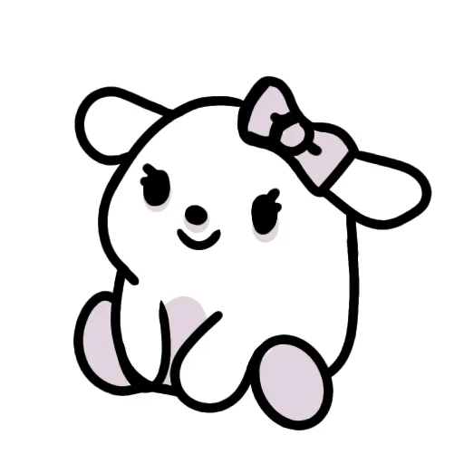 Стикер White: Kitty