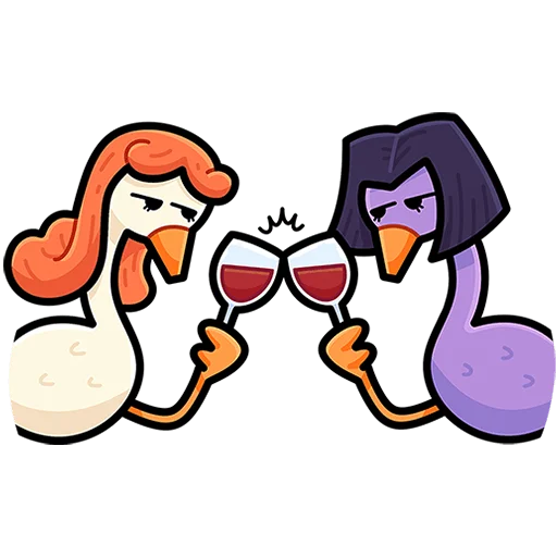 Стикер Дикие гусыни Без Текста