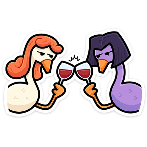 Стикер Дикие гусыни