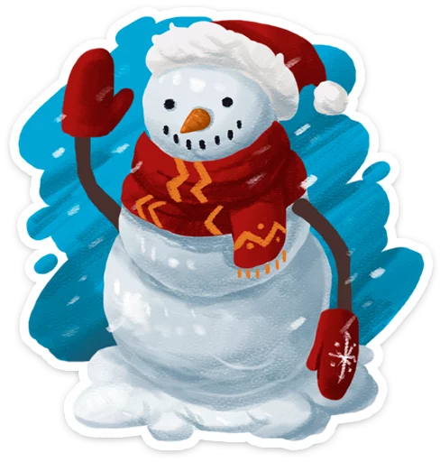 Стикер Зимушка ·