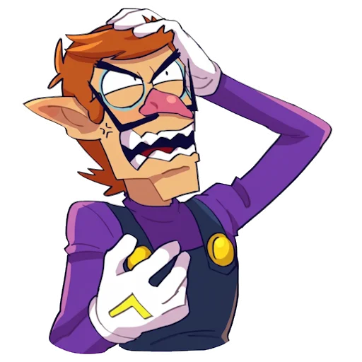 Стикер Waluigi