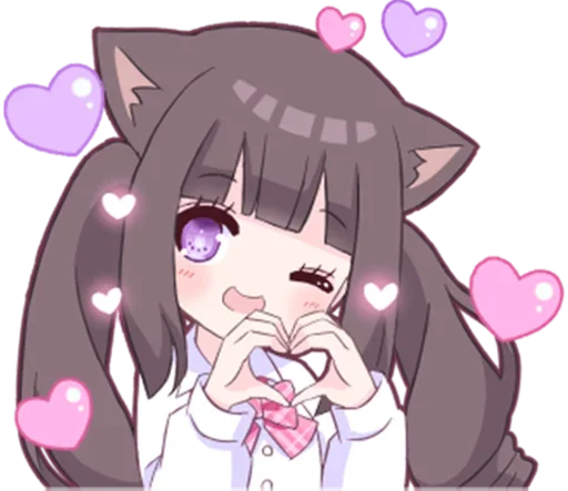 Стикер Яндере-тян | Yandere-chan