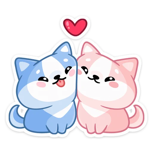 Стикер Йоши и Рики