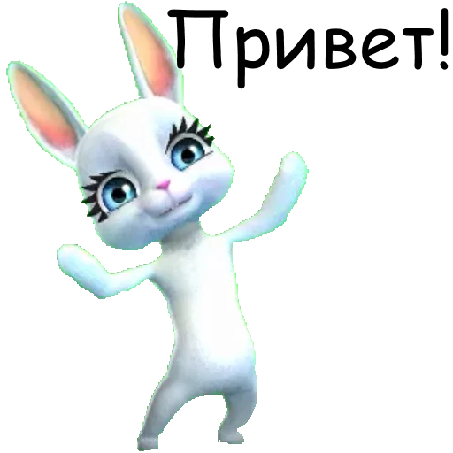 Стикер Зайка Ебалайка