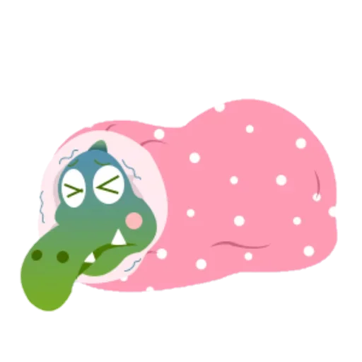 Стикер Зеленый Динозаврик