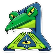 Стикер Змеян Водолеевич