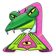 Стикер Змеяна Водолеевна